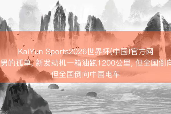 KaiYun Sports2026世界杯(中国)官方网站 丰田章男的孤单, 新发动机一箱油跑1200公里, 但全国倒向中国电车