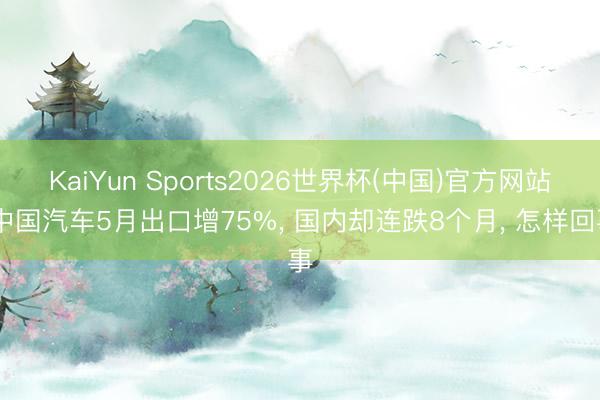 KaiYun Sports2026世界杯(中国)官方网站 中国汽车5月出口增75%， 国内却连跌8个月， 怎样回事